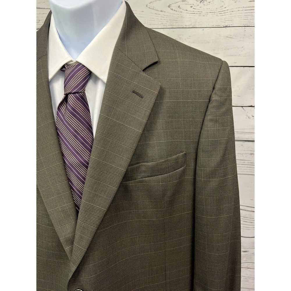 JOS. A. BANK 2 Button Blazer Men’s 44R Brown Wool Jacket